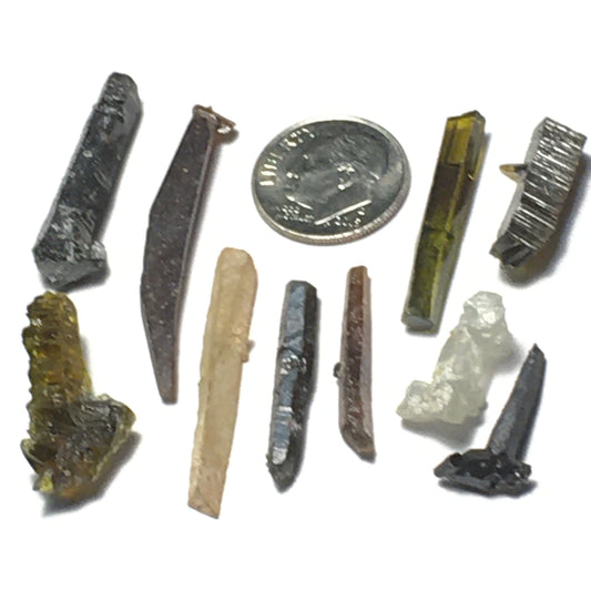 19.5 Gram Lot of Zincite Crystals (10 Crystals)