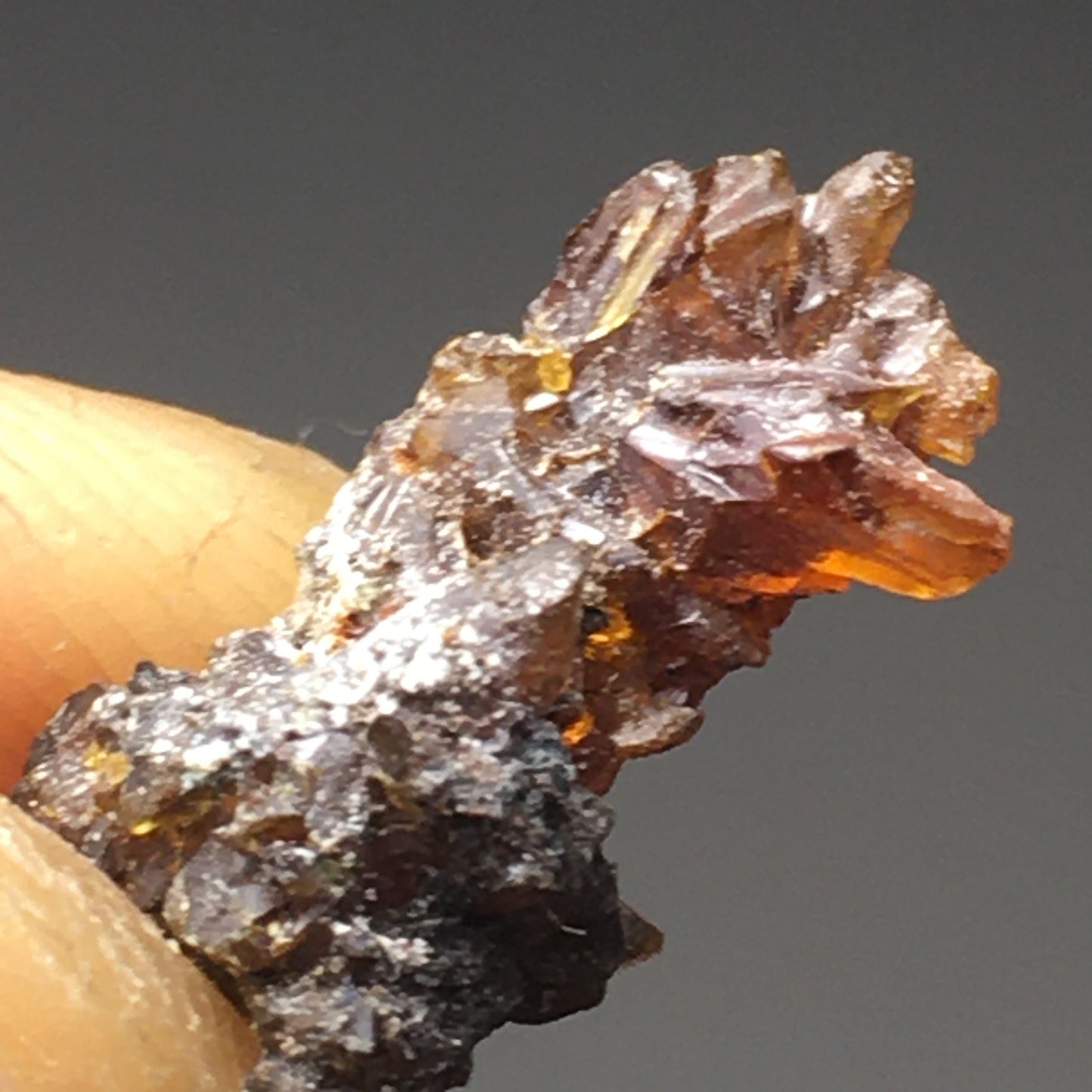 34.3 Gram Lot of Zincite Crystal Clusters (20 Crystals)