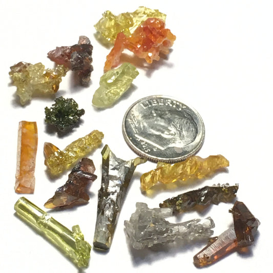 13.8 Gram Lot of Zincite Terminated (16 Crystals)