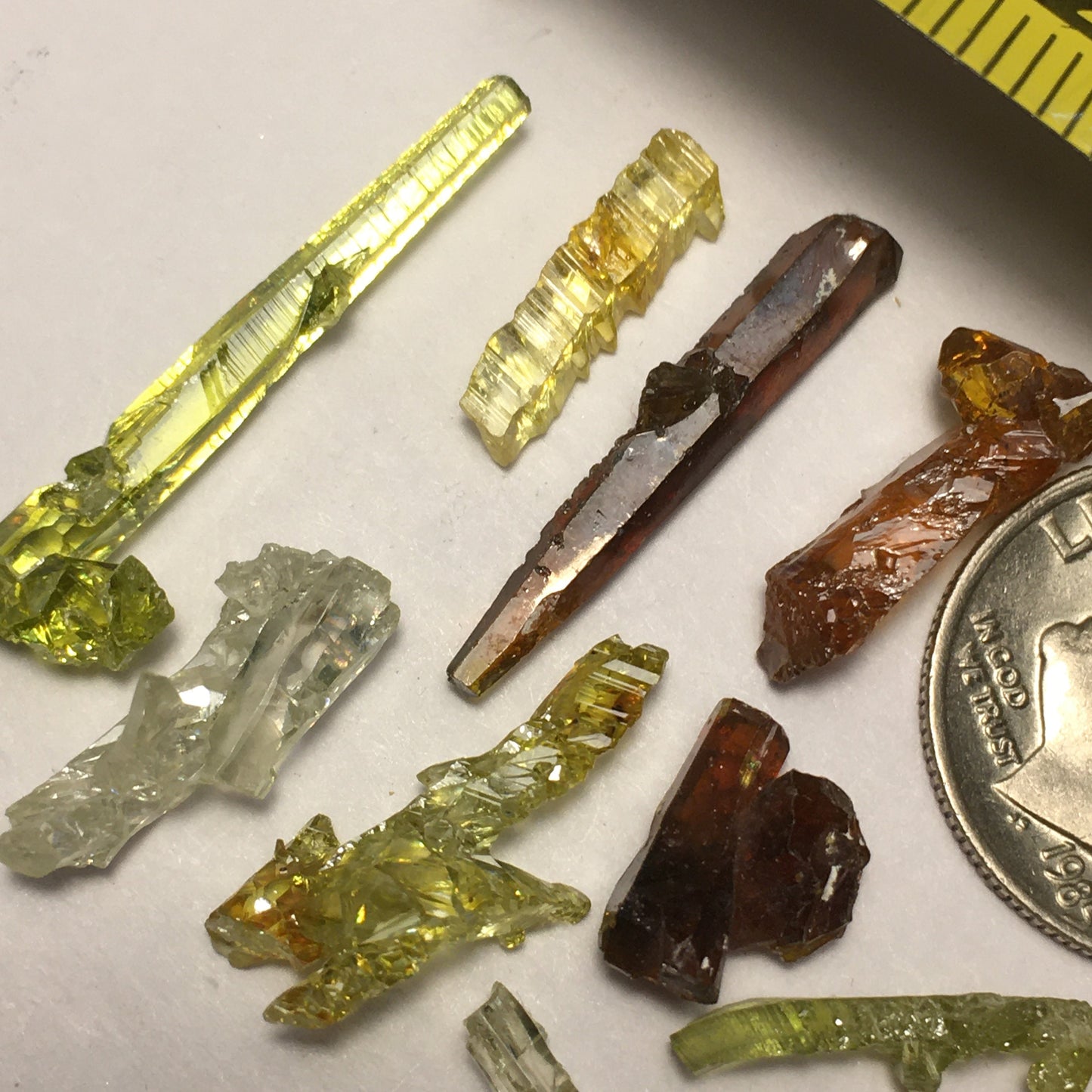 10.5 Gram Lot of Zincite (18 Crystals)