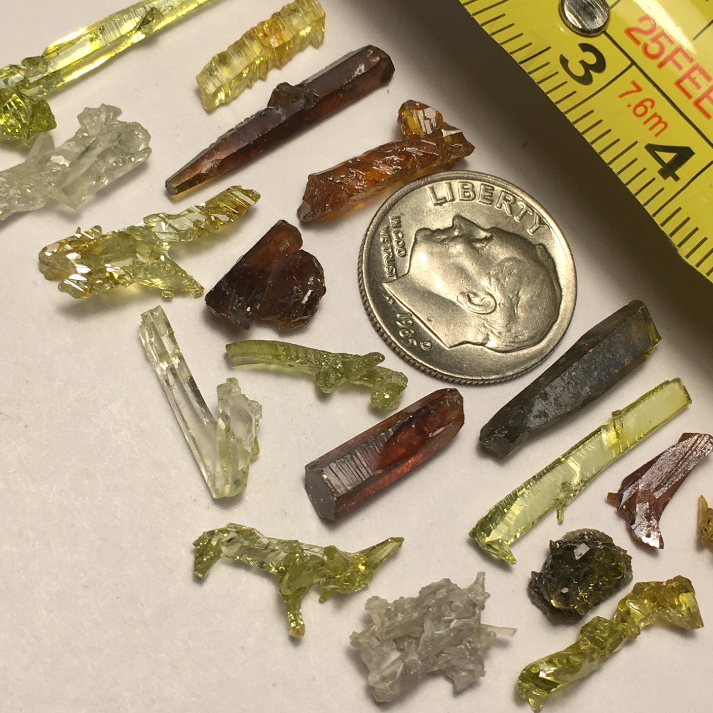 10.5 Gram Lot of Zincite (18 Crystals)