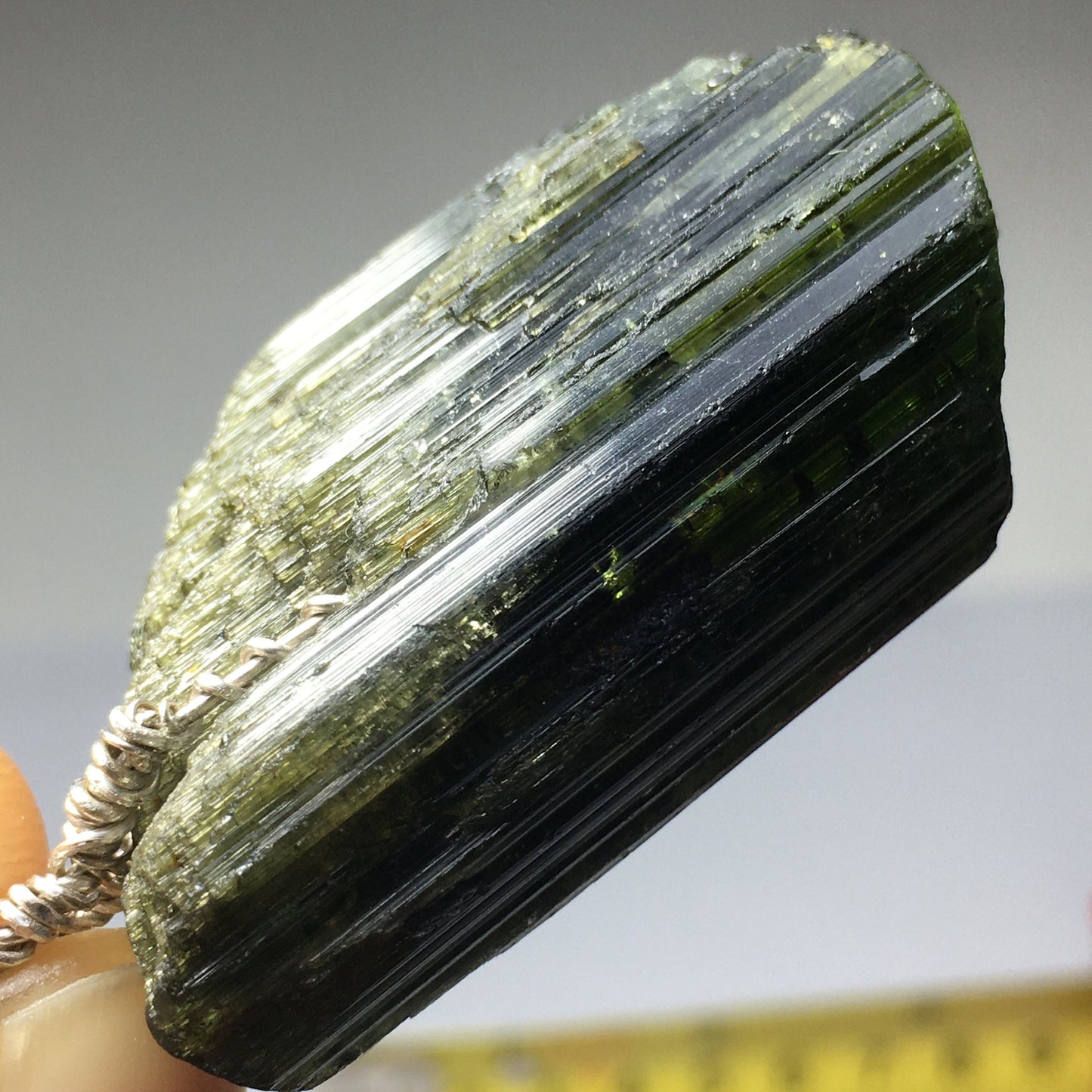 BIG Green Tourmaline Pendant