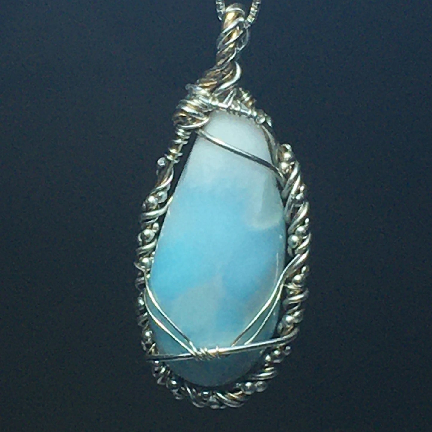 Larimar Crystal Pendant