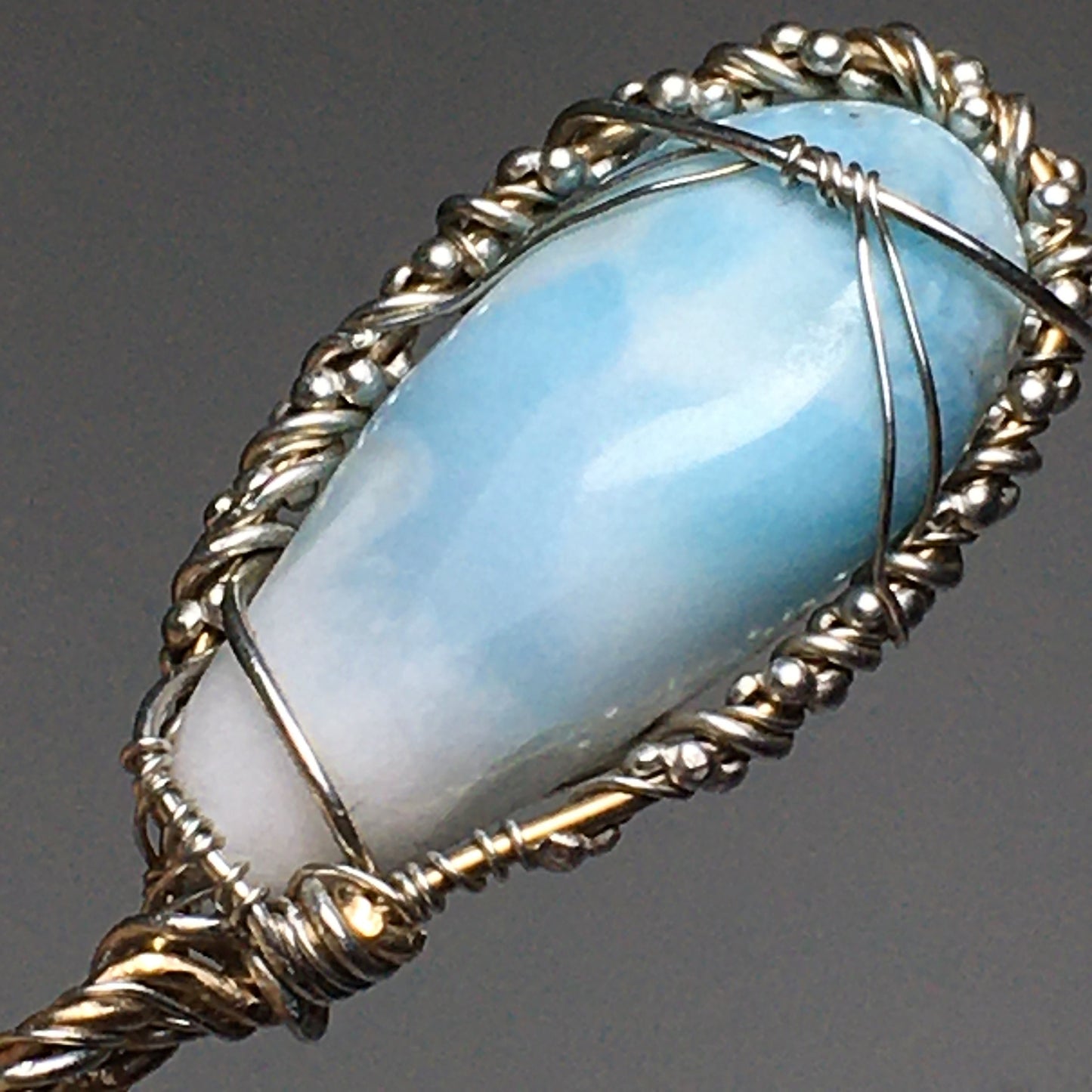 Larimar Crystal Pendant
