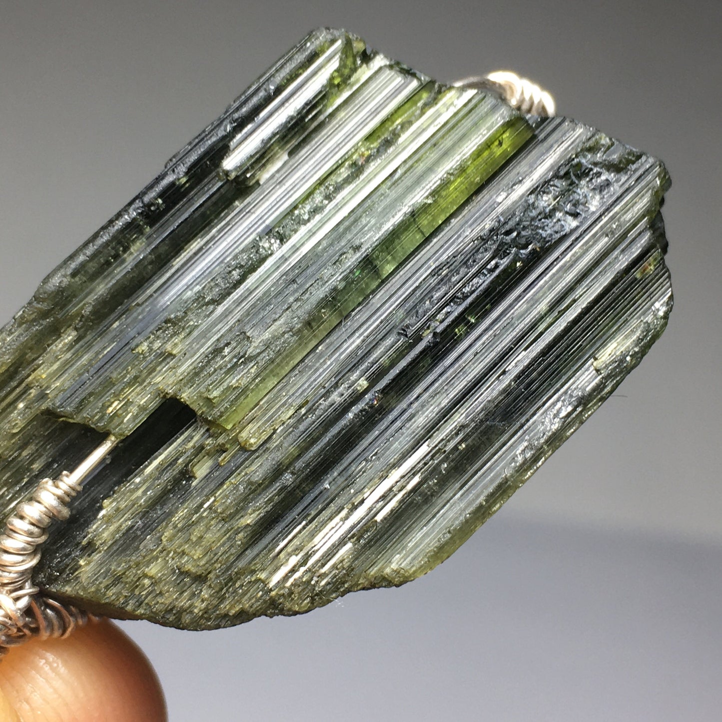 BIG Green Tourmaline Pendant