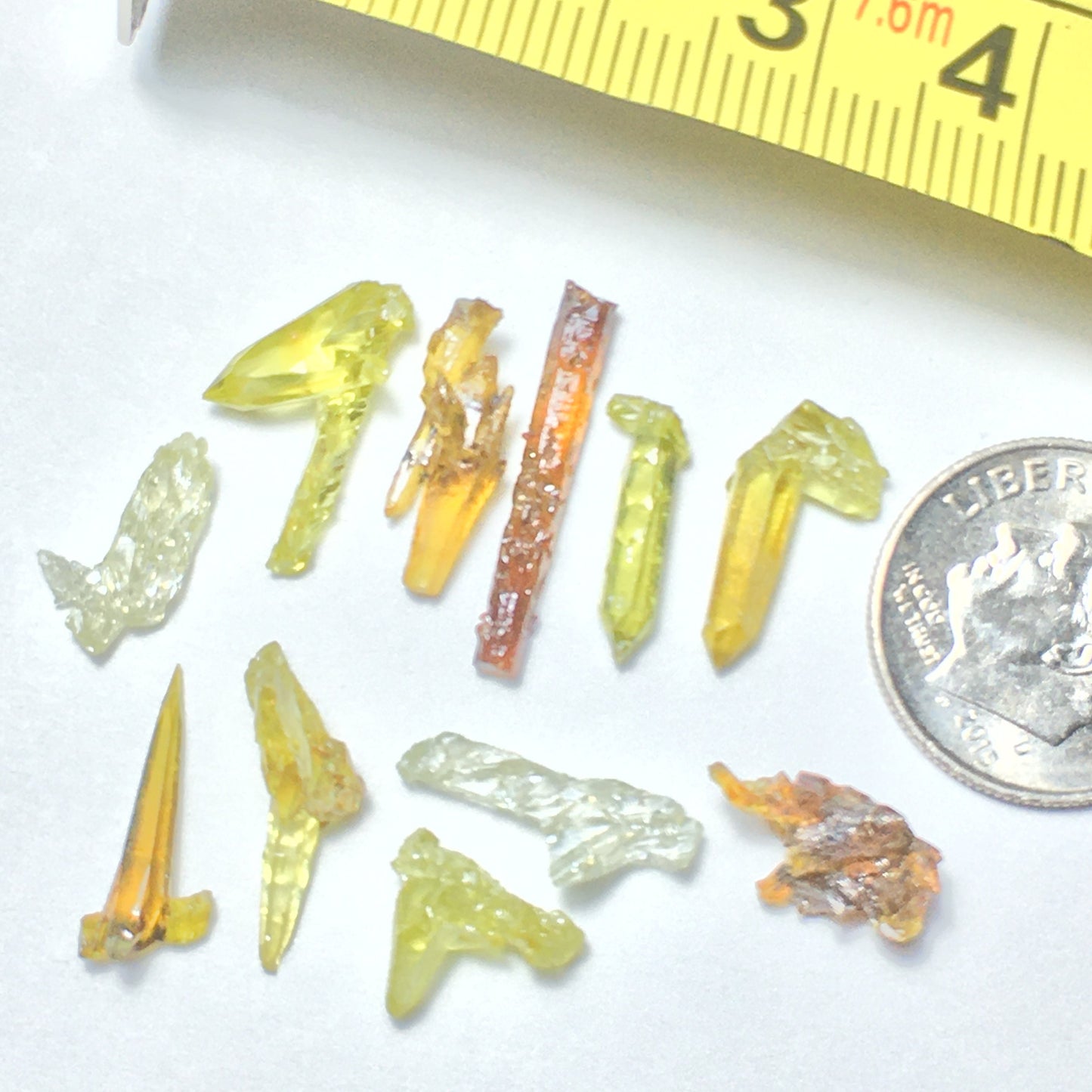 5 Grams Lot of Zincite Crystals (11 pc)
