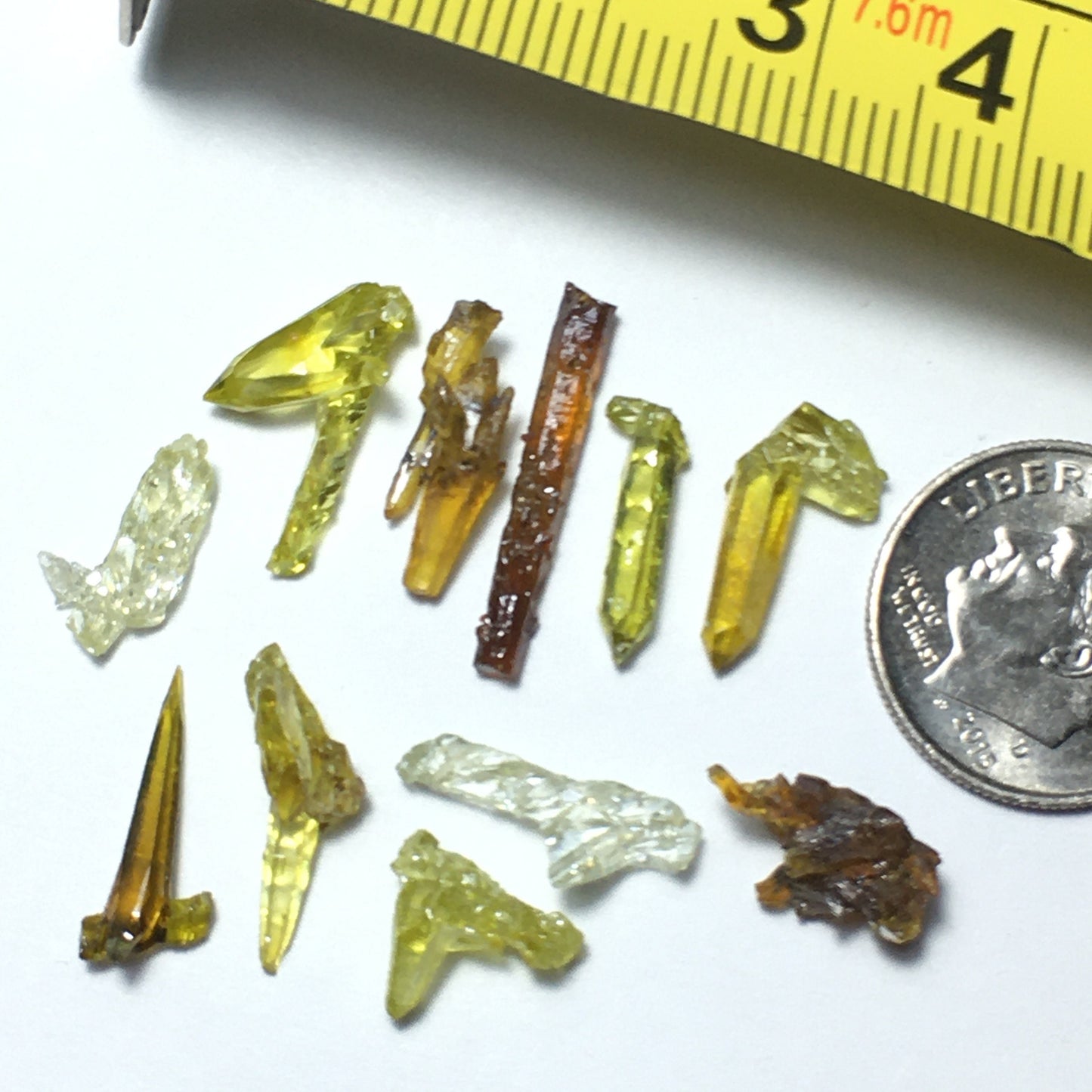 5 Grams Lot of Zincite Crystals (11 pc)