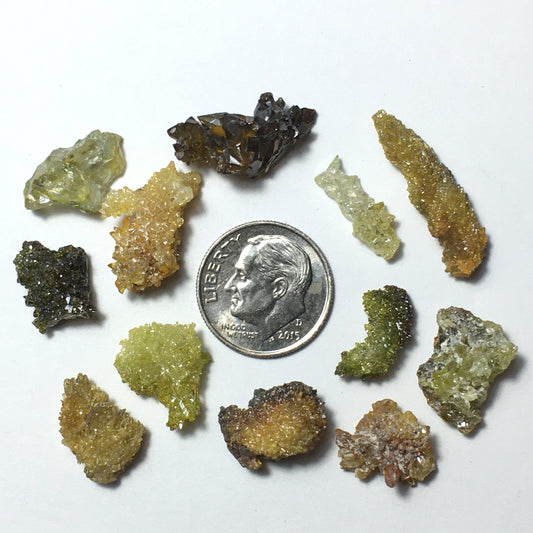 20 Grams Lot of Zincite Crystals (12 pc)