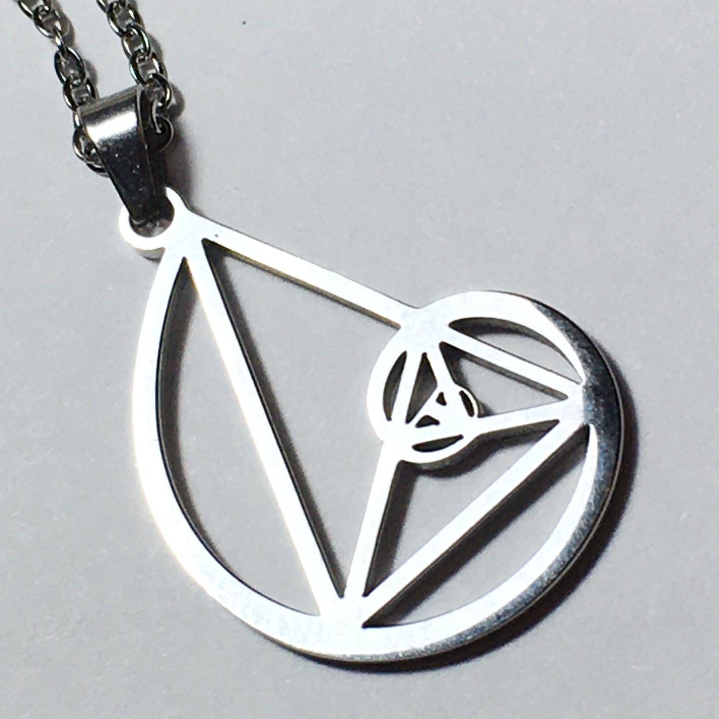 Golden Triangle - Phi Ratio - Fibonacci Spiral Pendant