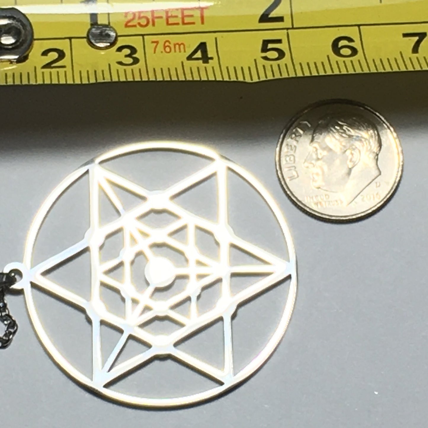 Gold-Plated Star Tetrahedron Pendant
