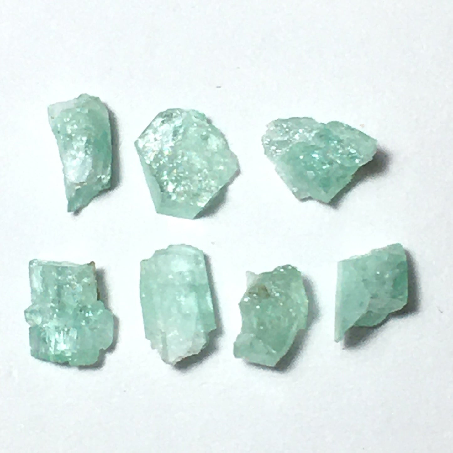 Natural Emerald Lot 7 crystals