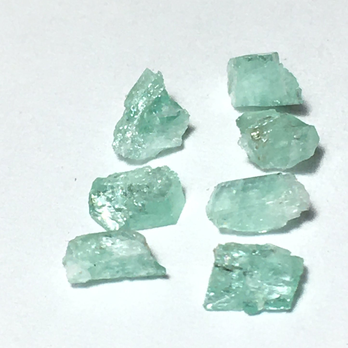 Natural Emerald Lot 7 crystals