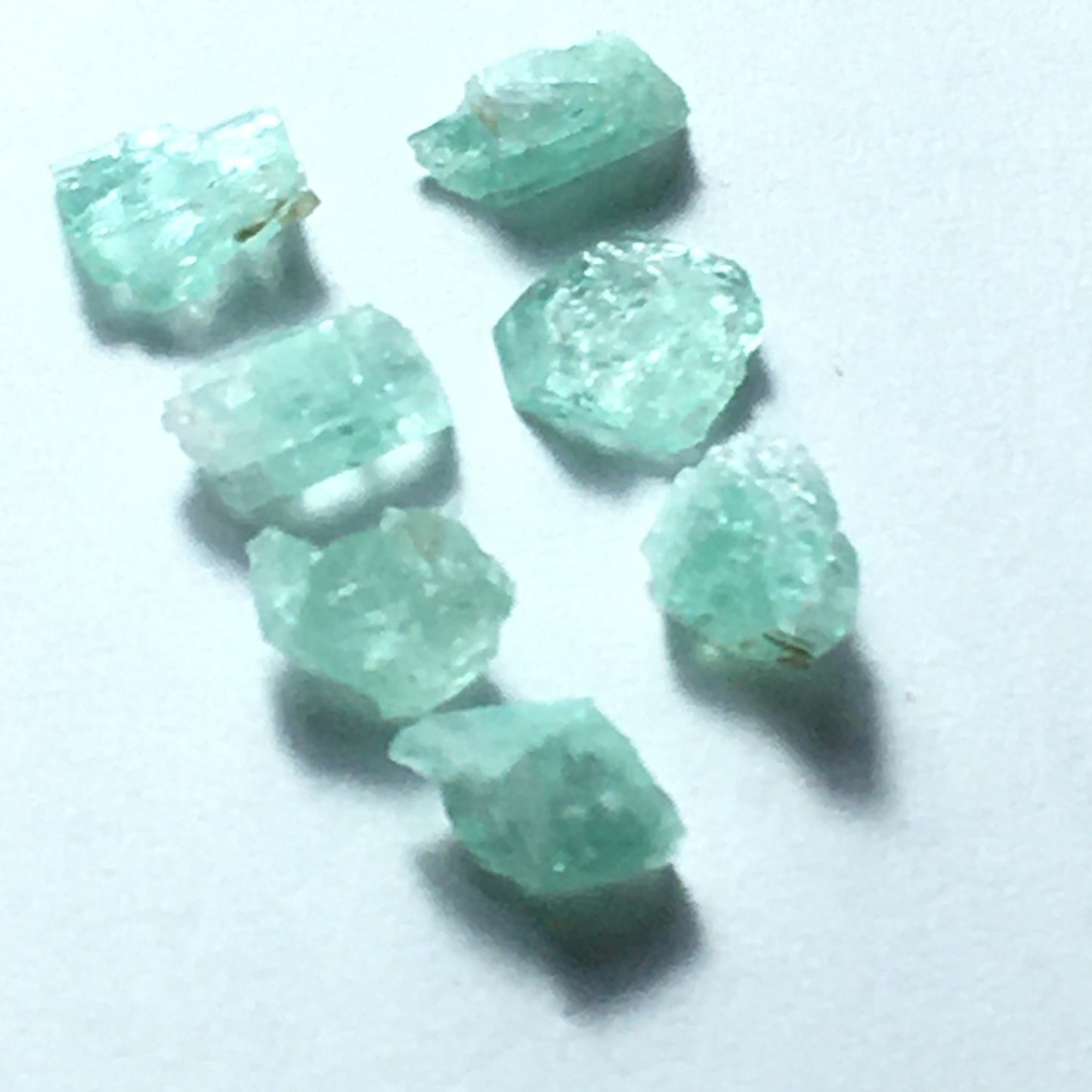 Natural Emerald Lot 7 crystals