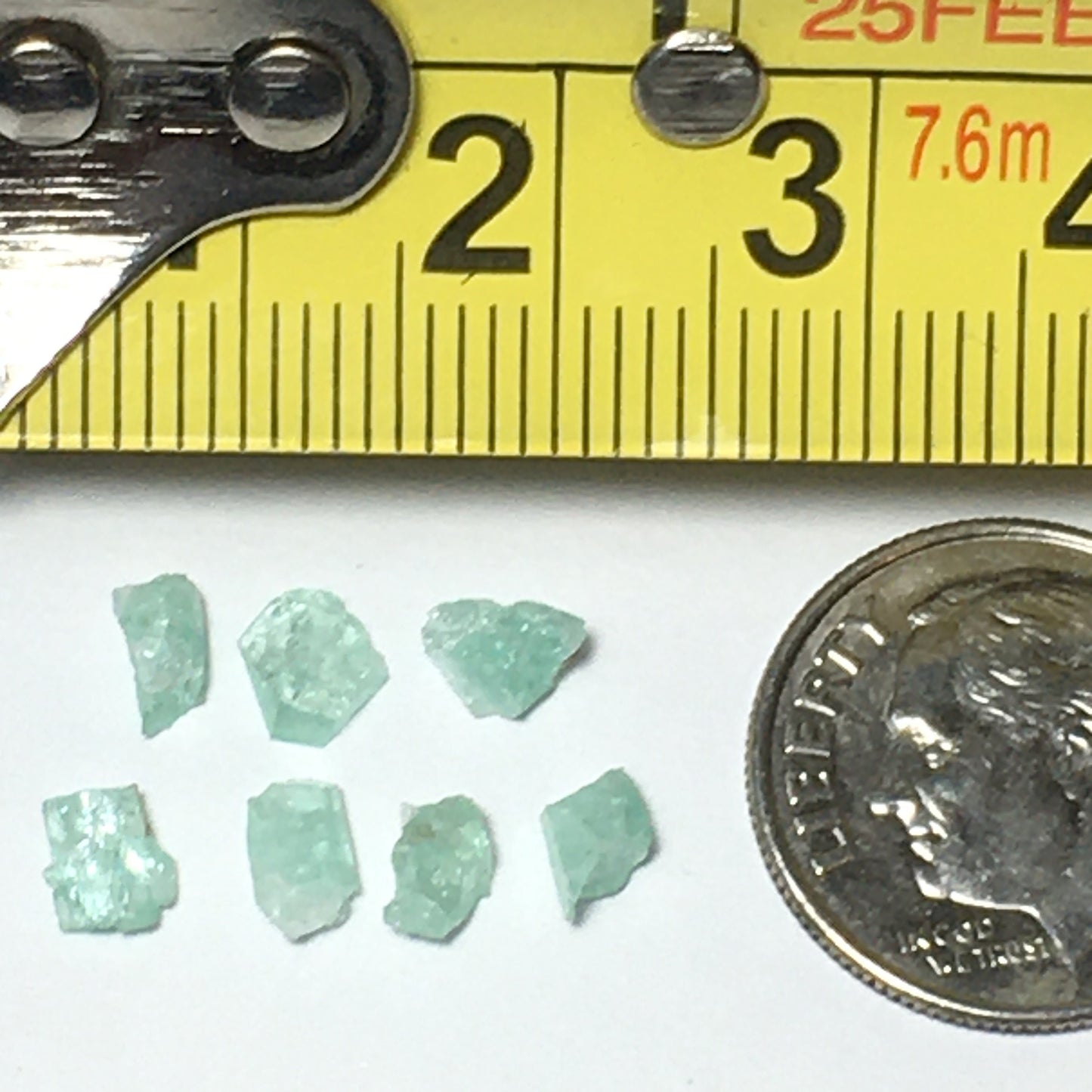 Natural Emerald Lot 7 crystals