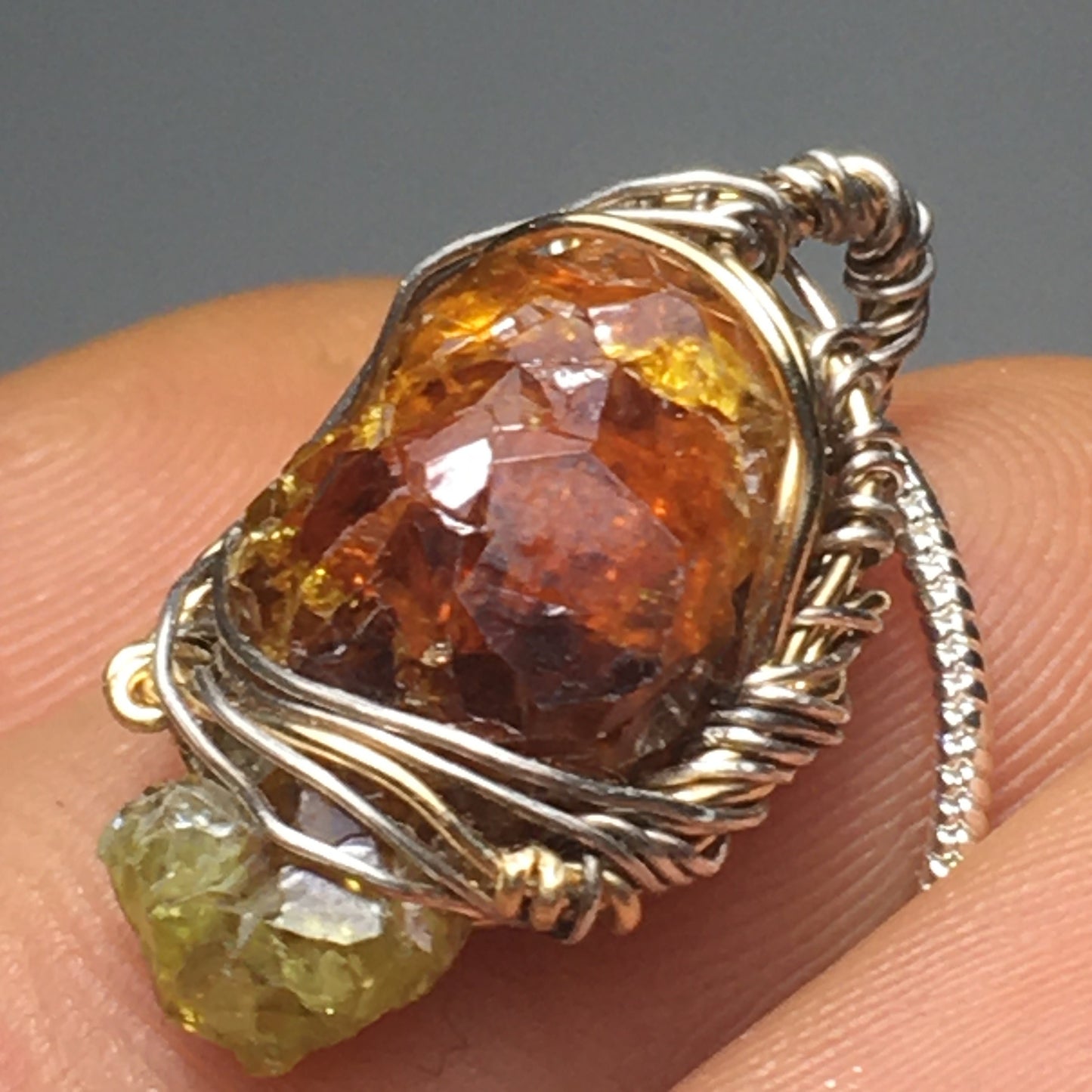 Red Zincite Pendant