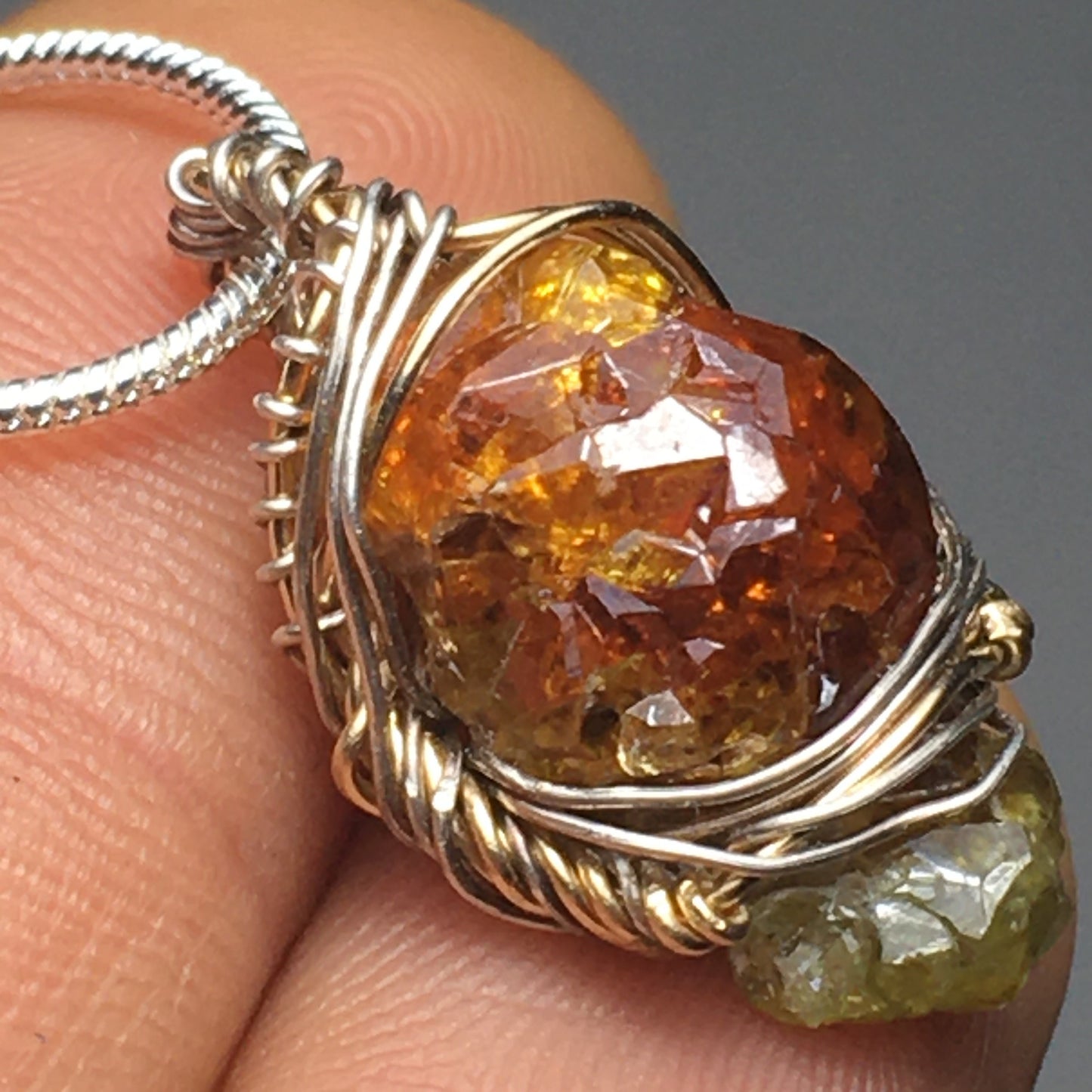 Red Zincite Pendant
