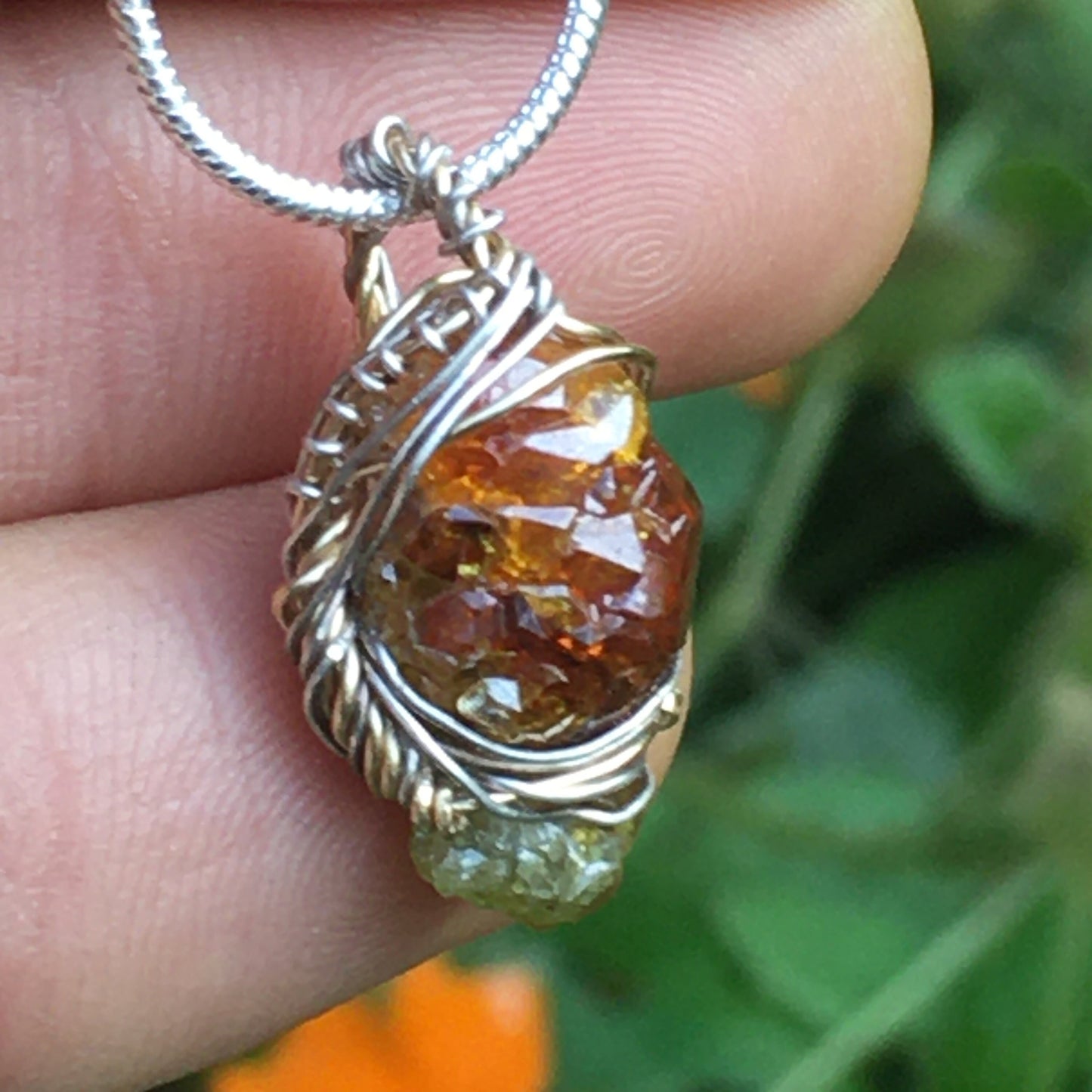 Red Zincite Pendant