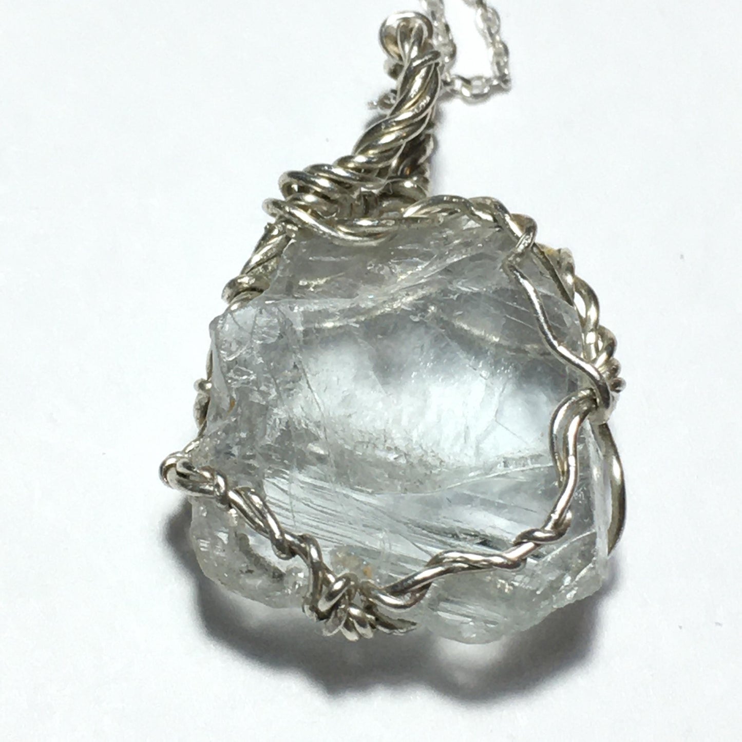 Aquamarine and Silver Pendant