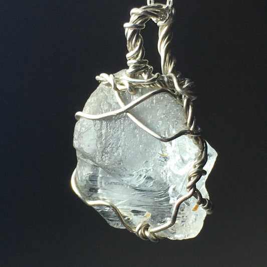 Aquamarine and Silver Pendant