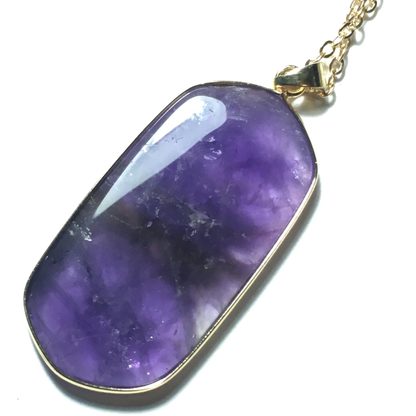 Amethyst Pendant on silver chain