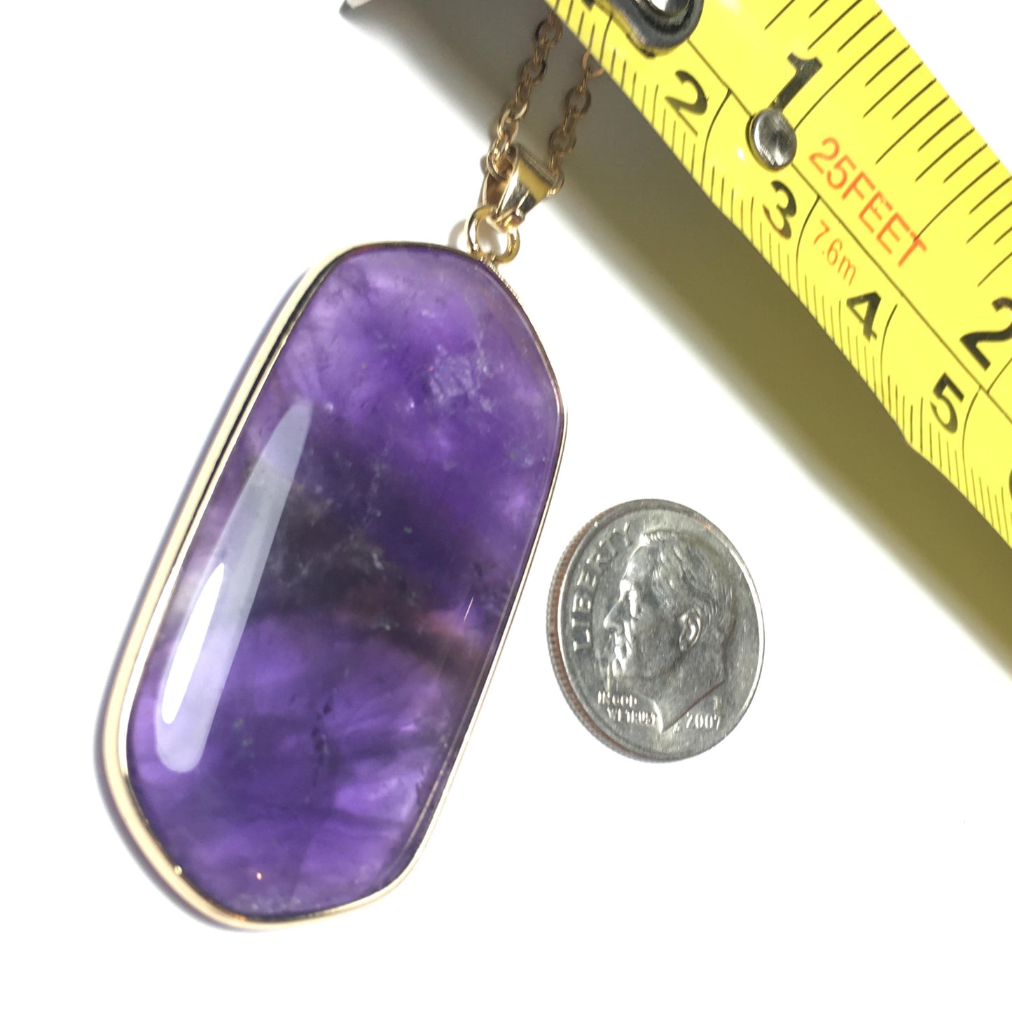 Amethyst Pendant on silver chain