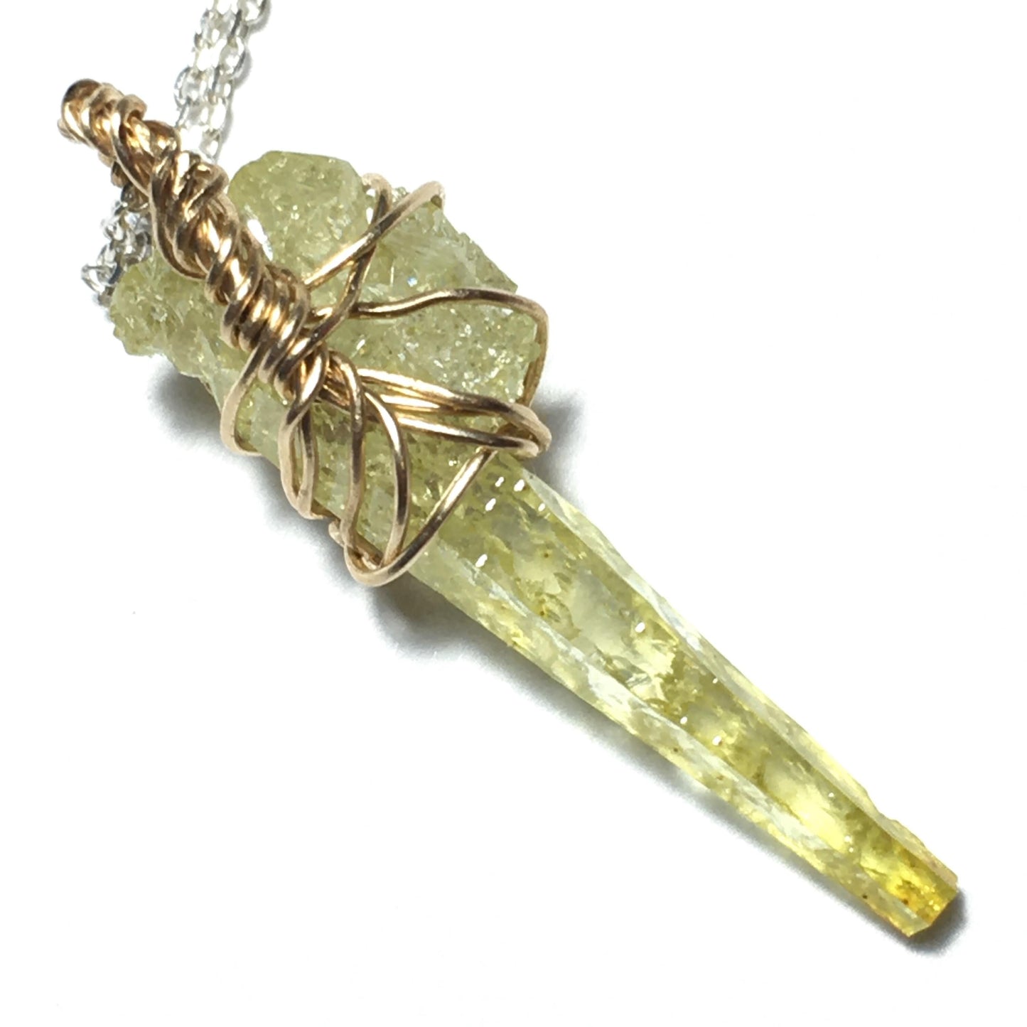 Authentic Zincite Crystal and Gold Pendant
