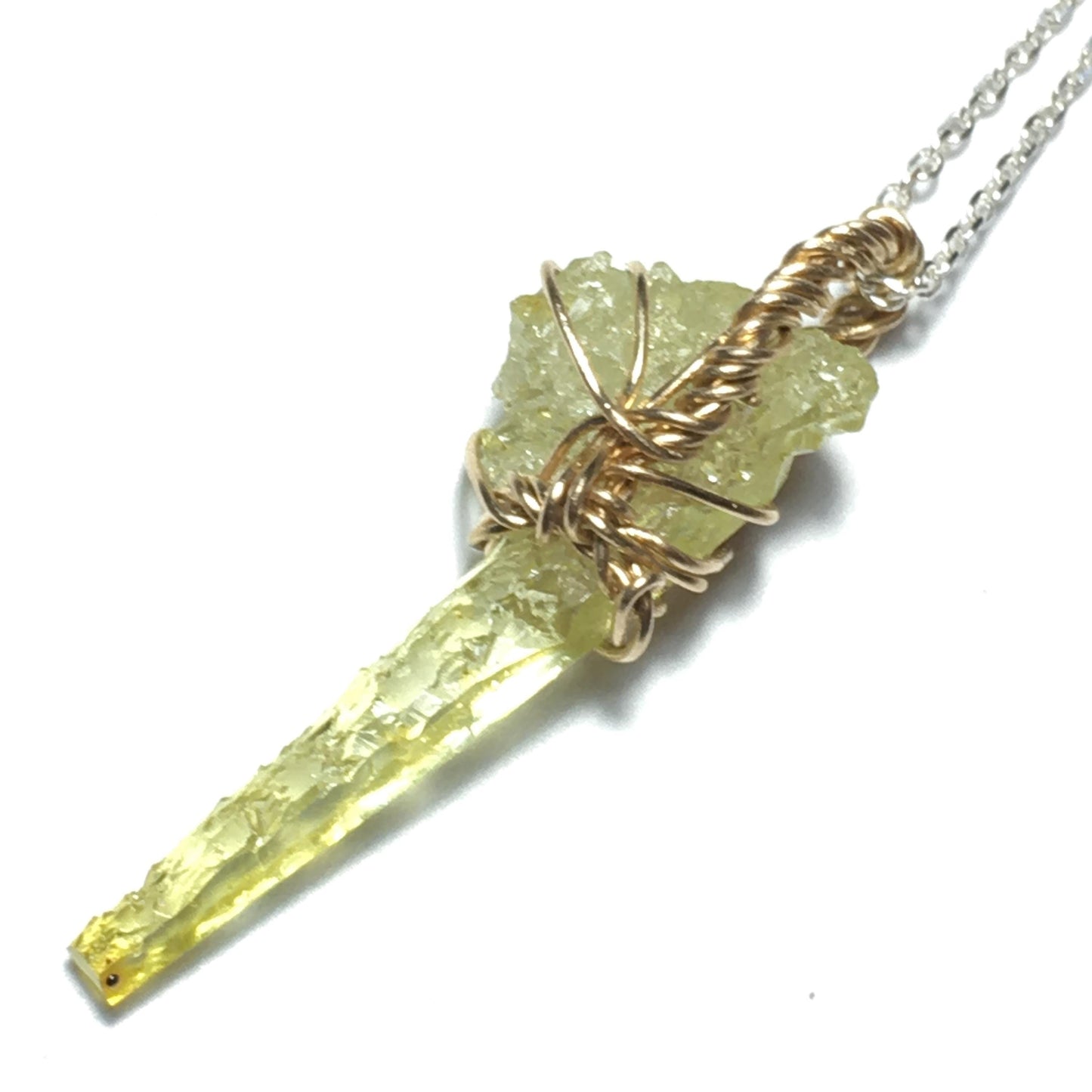 Authentic Zincite Crystal and Gold Pendant