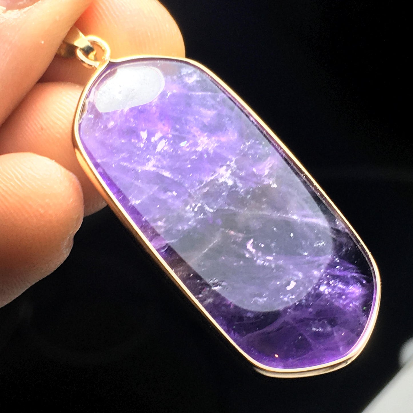 Amethyst Pendant on silver chain