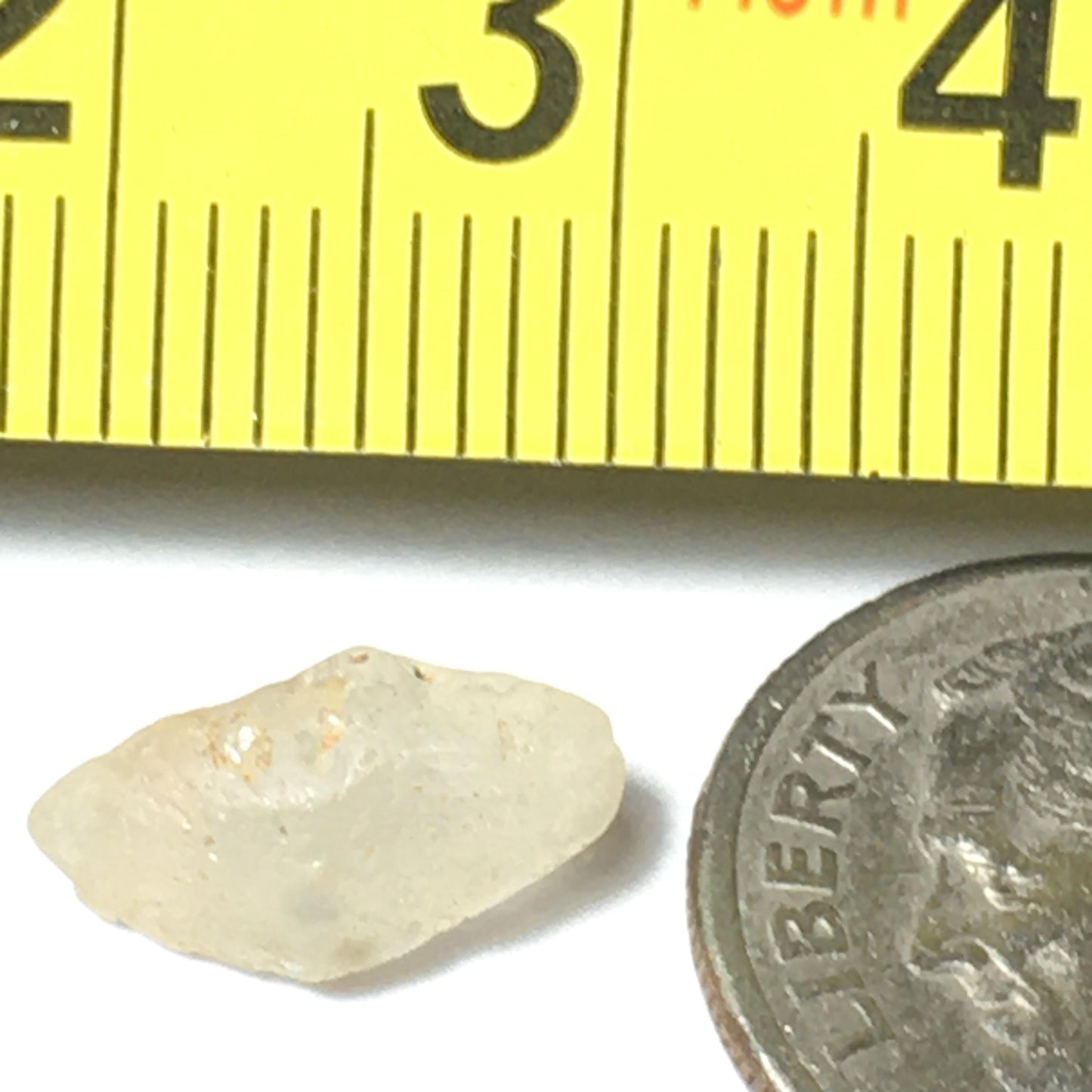 White Sapphire Double Terminated Point 3.33 ct