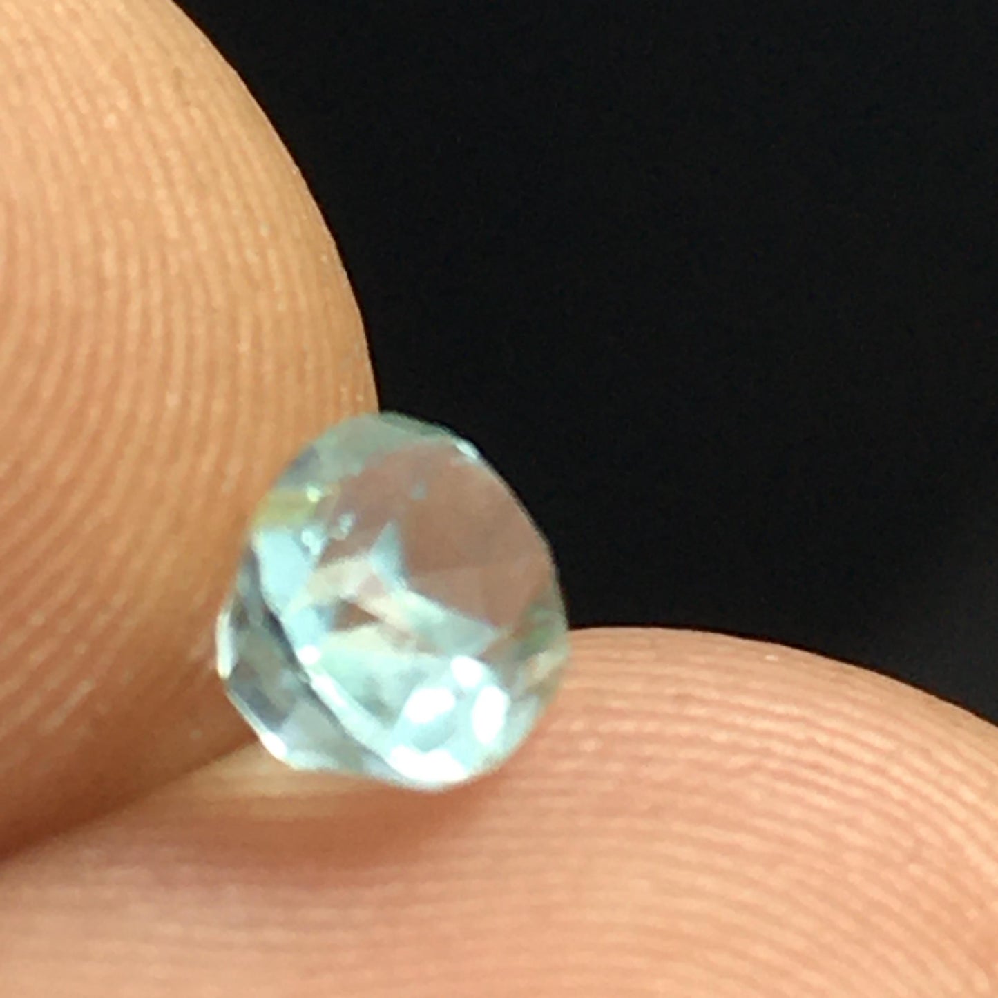 Clear Blue Tourmaline Faceted Gemstone .615 ct