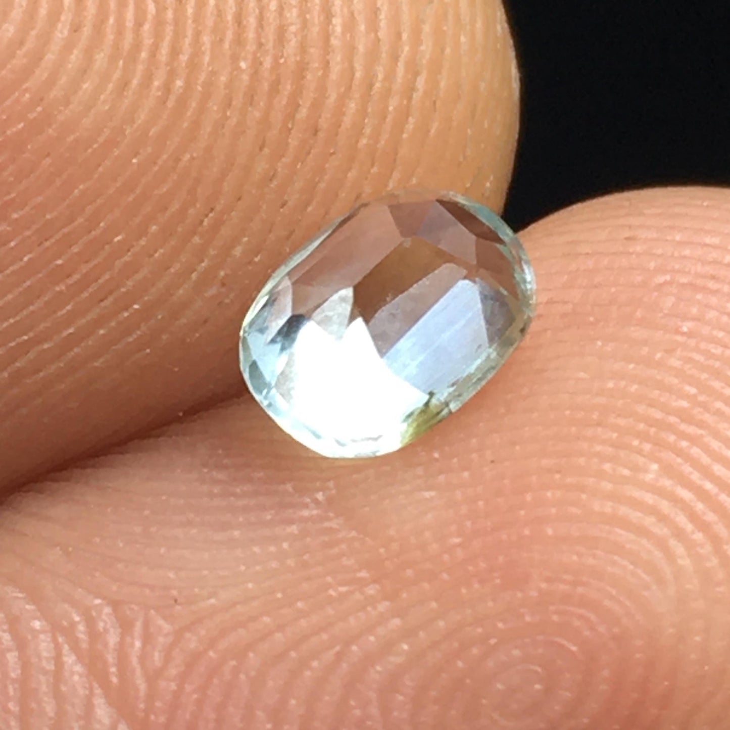 Clear Blue Tourmaline Faceted Gemstone .615 ct