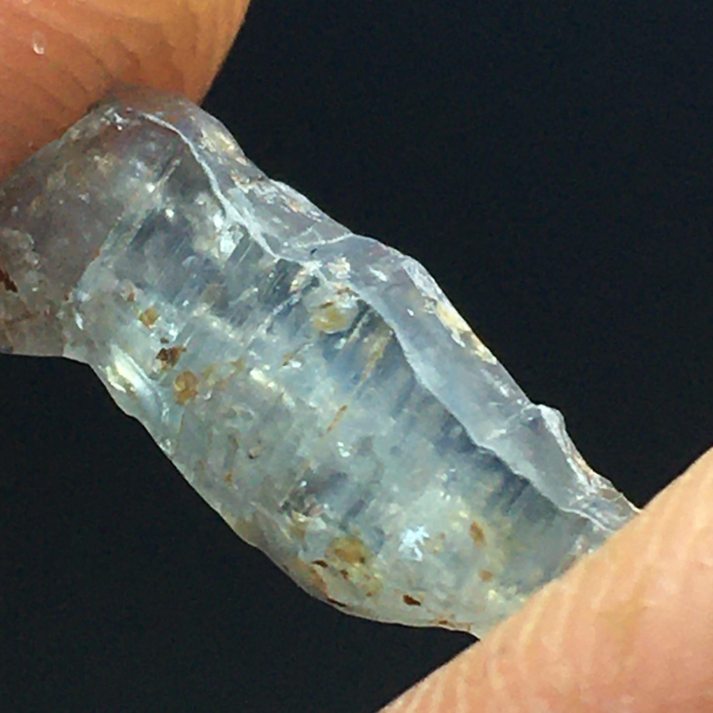 Blue Green Sapphire Terminated Point 4.49 ct