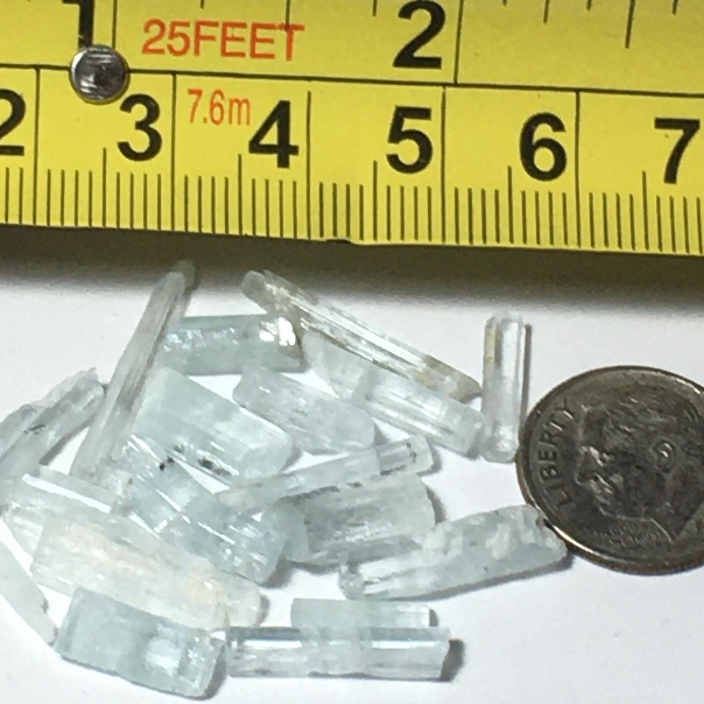 Gem A Quality Aquamarine gem natural terminated crystals (27.1 carat lot)