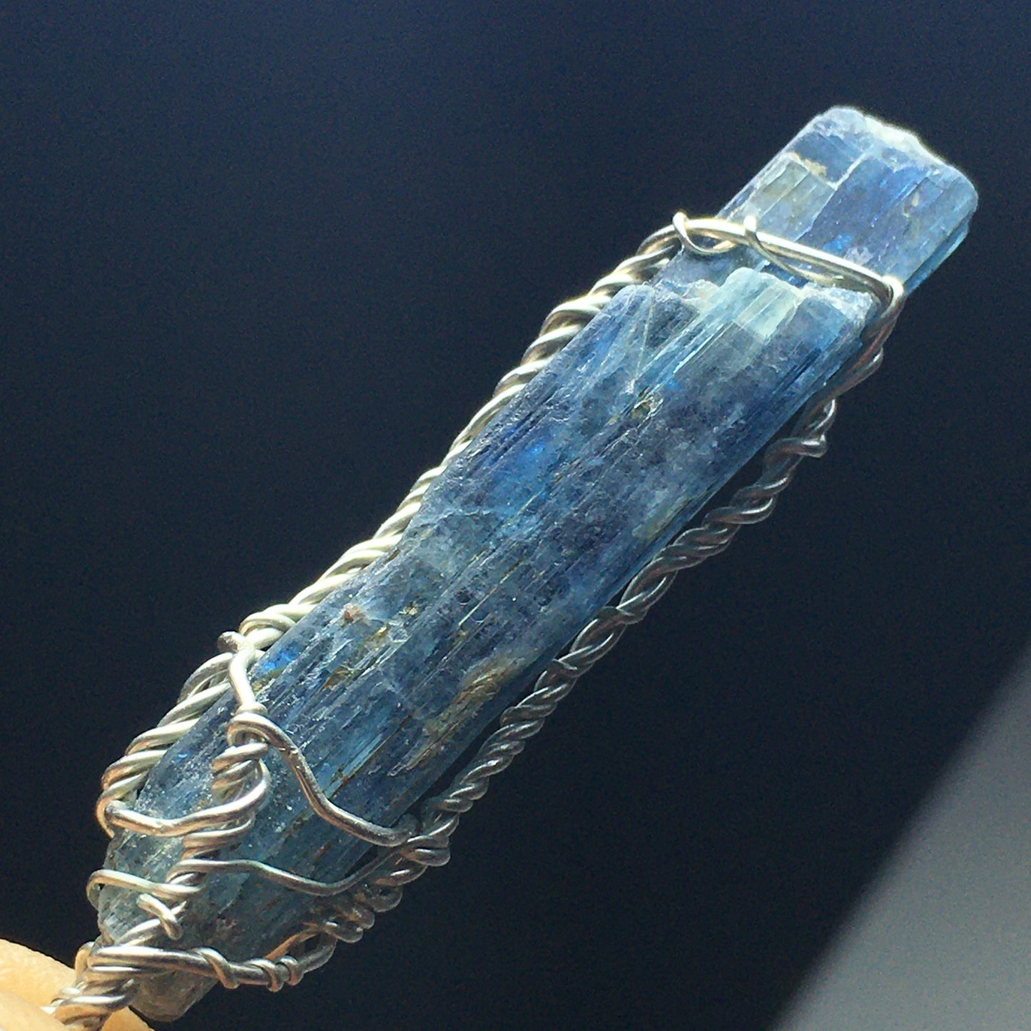 Kyanite and Silver Pendant