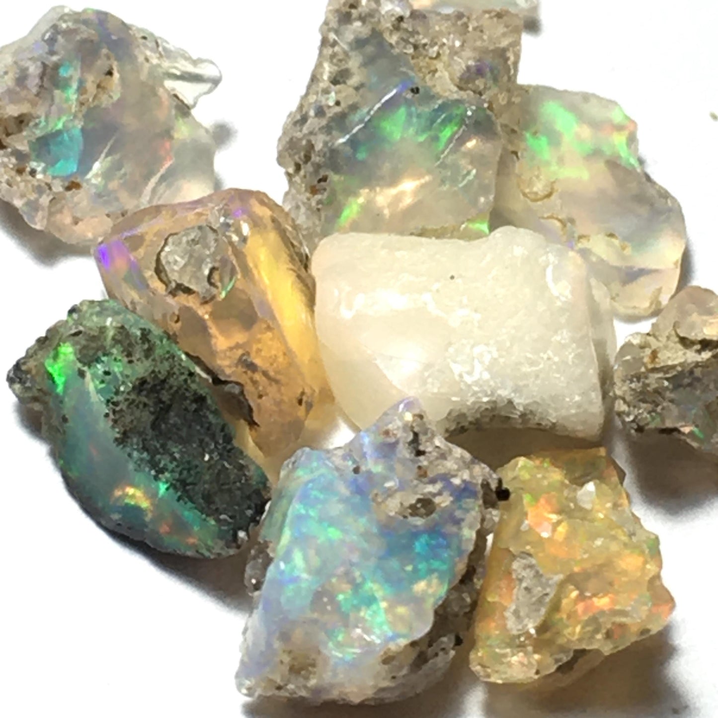 Fire Opal Lot 9.1 ct (10 pc)