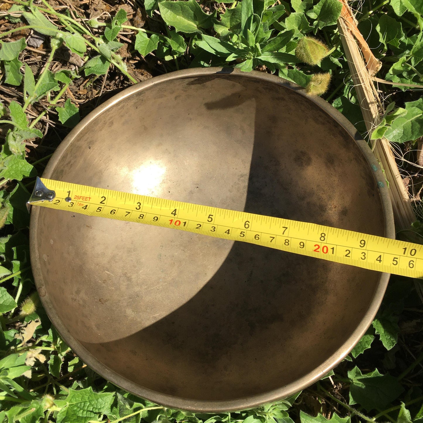 AAA Vintage Hand Hammered Tibetan Singing Bowl 9.75 inches (with video link)
