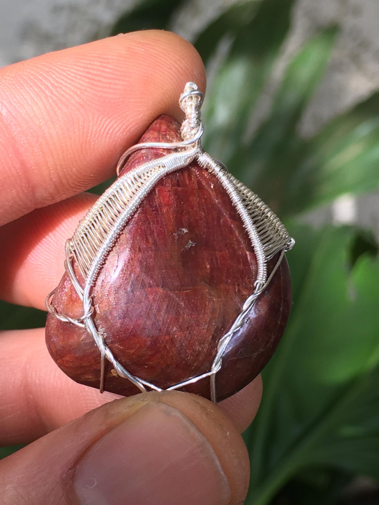 Big Red Ruby Wire Wrap