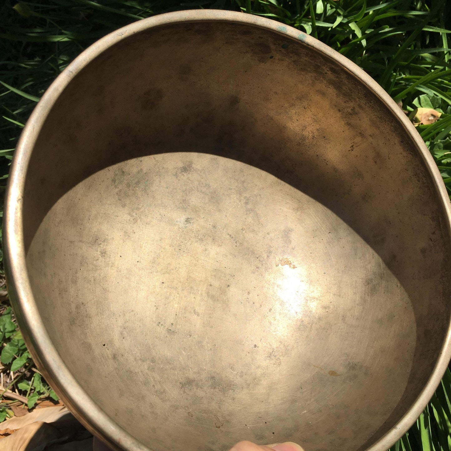 AAA Vintage Hand Hammered Tibetan Singing Bowl 9.75 inches (with video link)