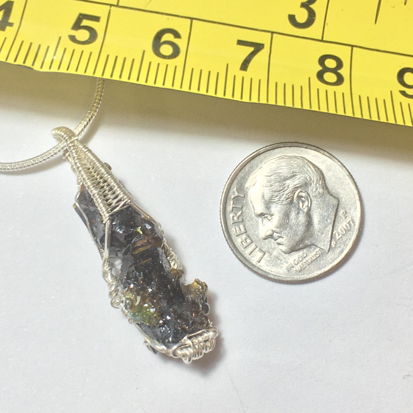 Amber Zincite 925 Sterling Silver Crystal Pendant