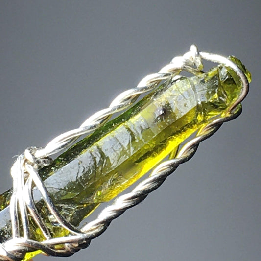 Green Zincite Pendant on 925 Sterling Silver