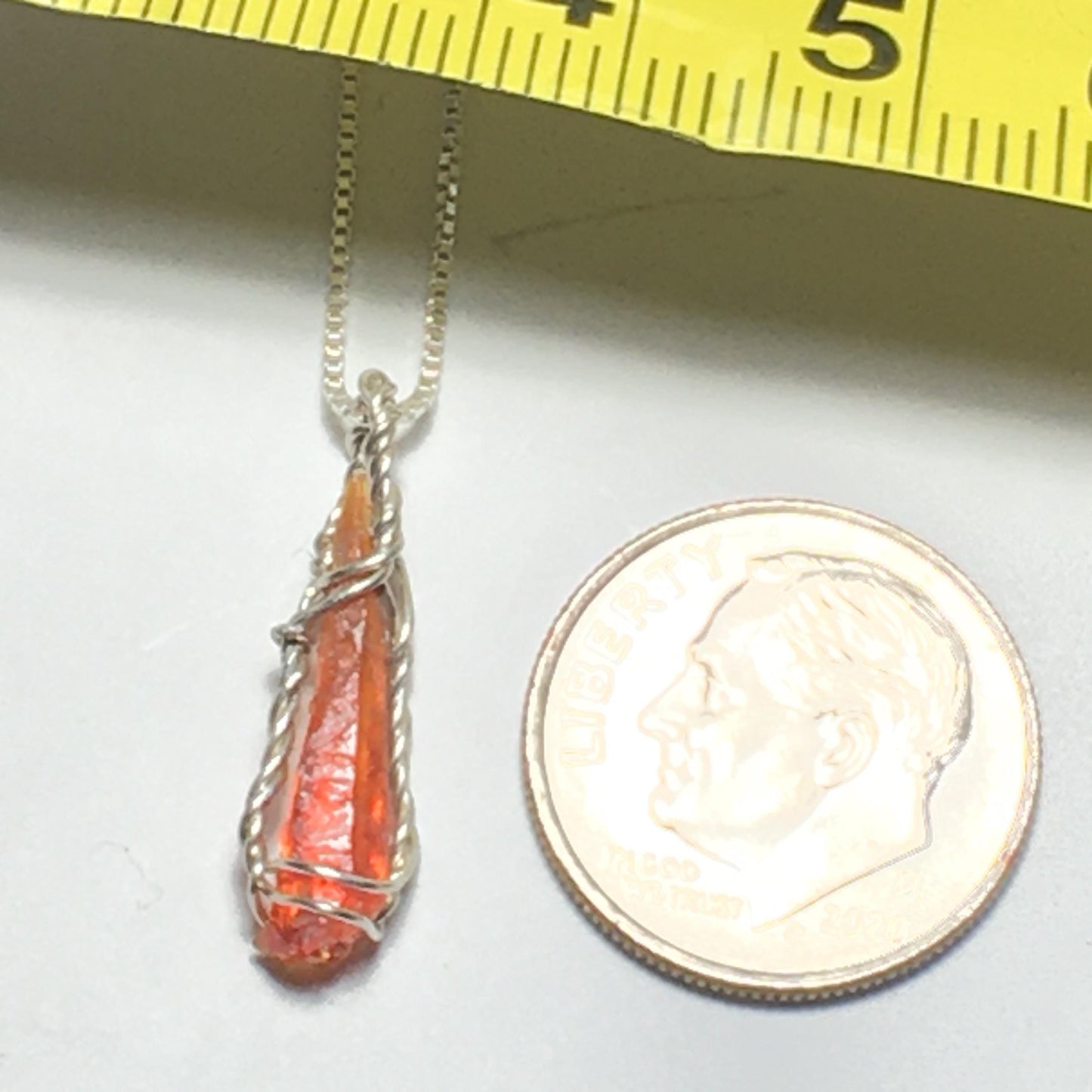 Red Zincite Pendant 925 Sterling Silver Crystal
